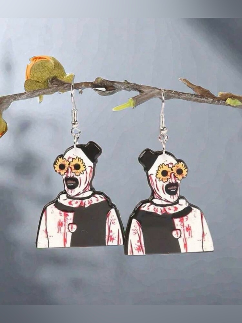 🖤 NEW 🖤 Horror Art The Clown Earrings 🖤